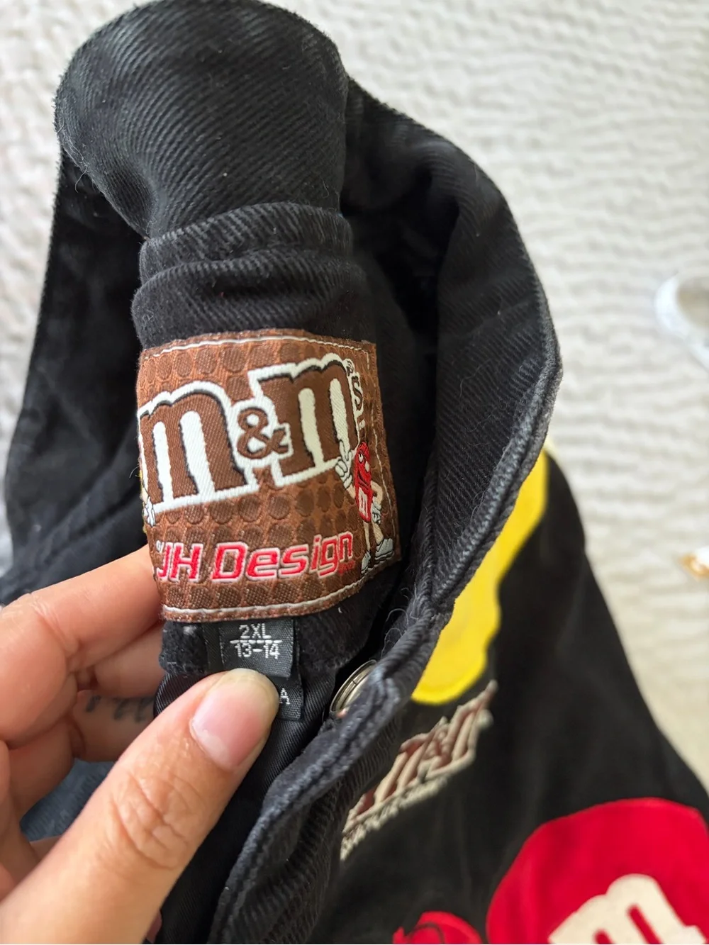 M&M'S Black Kids Embroidered Candy Patch Jacket